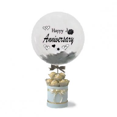 Anniversary Jovial Ferrero Balloon - Rocher Chocolate Box