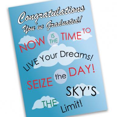Congrats Graduate Cloud Card