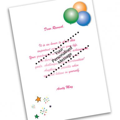 Congrats Balloon Card