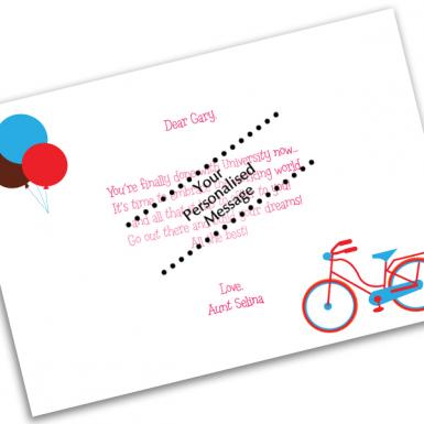 Graduate Bicycle Congrats Card