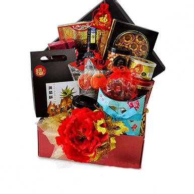Blessed Year Chinese Hamper - New Year Oriental Wine Gift
