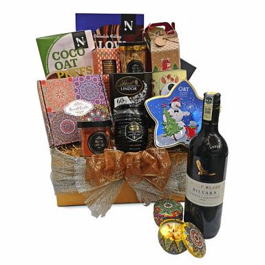 Grasten Hamper - Wolfblass Wine, Cookies, Biscott, Honey