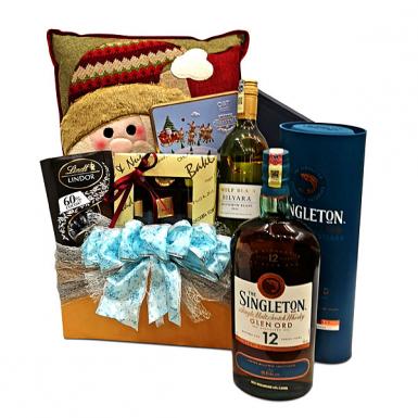 Korsor Festive Hamper - Singleton Whiskey, Sauvignon Blanc Wine Gift