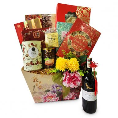 Camellia Oriental Hamper - Chinese Delicacies Festive Gift