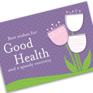 Healthy Be Well Tulip Card