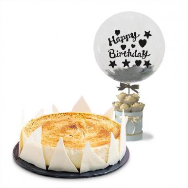 The Original - New York Baked Cheesecake with Birthday Balloon and Chocolates