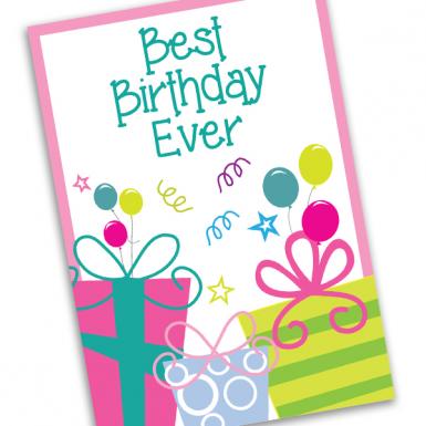 Birthday Bash Personalised Card