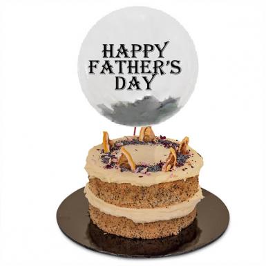 Citrusy Dad - Lemon Poppyseed Cake - Happy Father Day Balloon