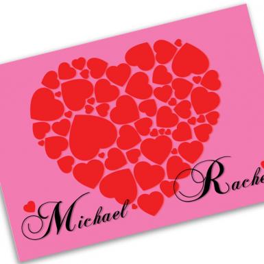 Red Love Heart Card