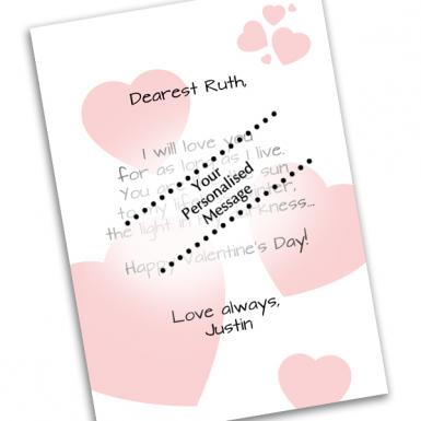 Red Love Heart Card