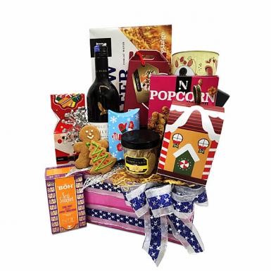 Forlev English Hamper - Xmas Wine Chocolate Gift