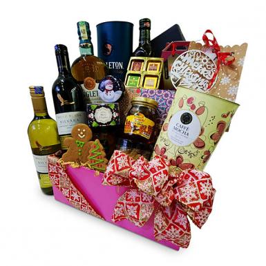 Maribo Premium Hamper - Christmas Cookies, Singleton Whisky, Wines, Olive Oil