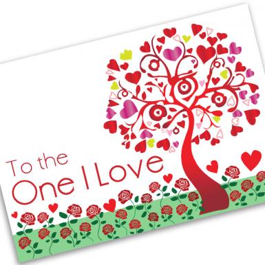 BIG Love Tree Card (EXTRA BIG)