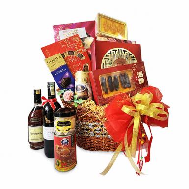 Lasting Riches Superior Hamper - Oriental Liquor, Ginseng,  CNY Birdnest