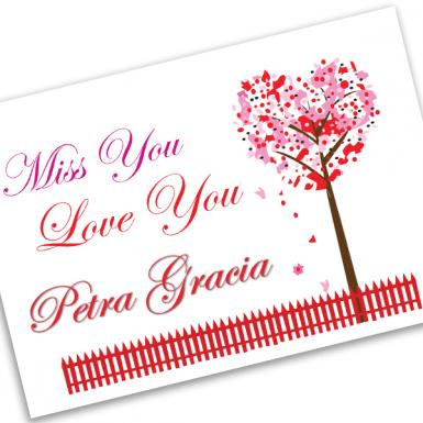 BIG Valentine Tree Love Card