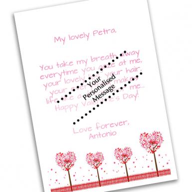 BIG Valentine Tree Love Card