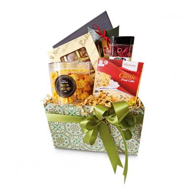 Akhilas Raya Hamper - Semperit Dahlia, Fruit Cake, Tea