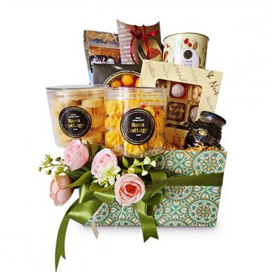 Baraka Halal Hamper - Kueh Makmur, Cookies, Serunding, Honey