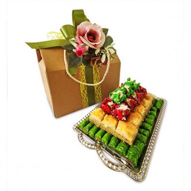 Shujae Ramadan - Halal Delicacies Chocolate Almond Cashew Baklavas, Tamrieh Gift