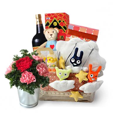 DIANTHUS BABY MOBILE - NEWBORN BABY CONGRATULATION BASKET