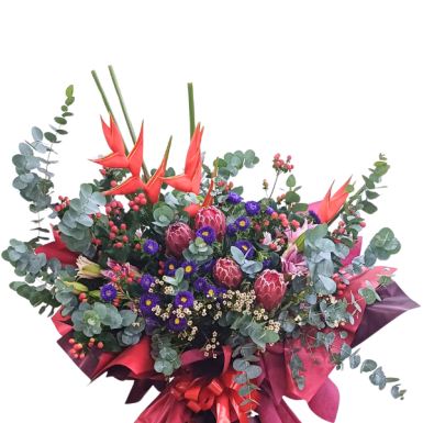 Grand Bloom - Premium Floral Flower Congratulation Stand