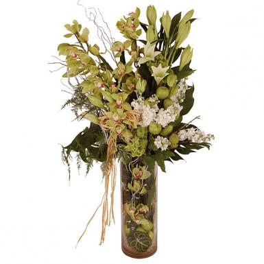 ROYAL CENTENNIAL - CYMBIDIUM FLOWER VASE BOUQUET