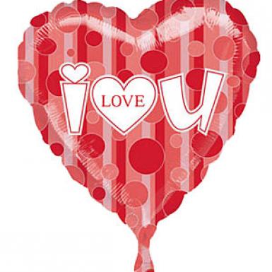 I Heart You Foil Balloon - 9 Inch Air