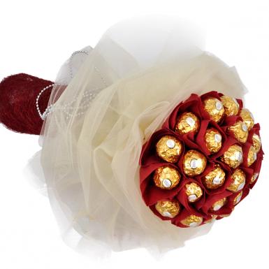 Sweet Ferrero - Rocher Chocolate Hand Bouquet