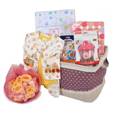 Rolly Baby- Newborn Baby Shower Hamper Gift for New Mother