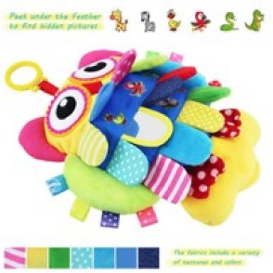Owlicious Bebe - Newborn Baby Shower Gift with Fruits, Baby Owl Plushie Developmental Toy