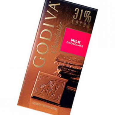 Godiva Milk Chocolate Tablet 90g