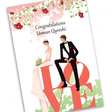 WEDDING BLISS CONGRATS CARD