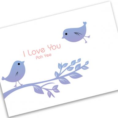 Tweety Tweet Blue Love You Card