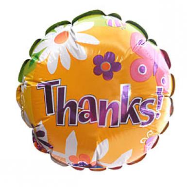 Thank You 9 inch Foil Balloon - Air