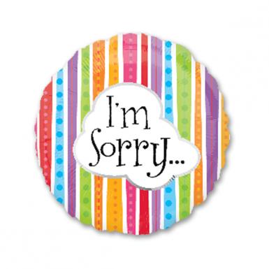 I'm Sorry 18 inch Helium Foil Balloon - Float