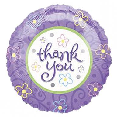 Thank You 18 inch Helium Foil Balloon - Float