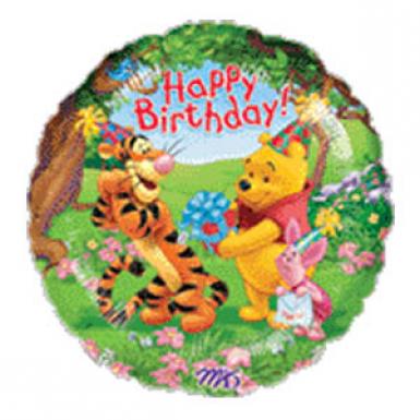 Winnie the Pooh Birthday 18 inch Helium Balloon - Kids Greetings