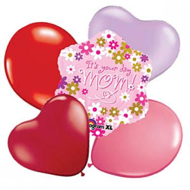 Balloon Bouquet Greetings - It's Your Day 18 inch Helium Balloon Floats