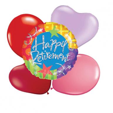 Balloon Bouquet Greetings - Happy Retirement 18 inch Helium Balloon Floats