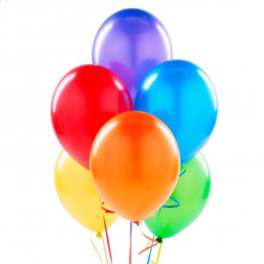 Lots of Colors Helium Latex Balloons - 6
