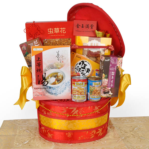 Gold Heap Vegan Hamper for CNY Vegetarian