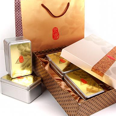 Gold Dynasty Tea Set - Da Hong Pau Yunnan 120g, Ginseng Oolong 120g, Red Tea 120g & Puerh 120g