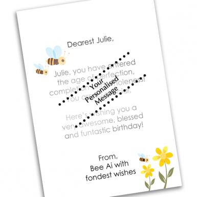 Bee-Day Birthday Greeting Custom Card