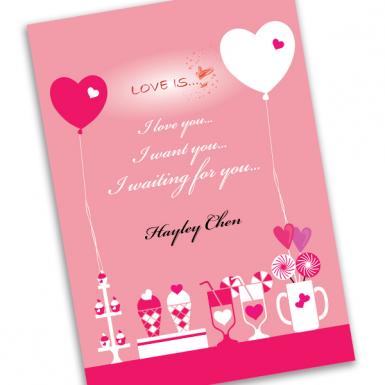 TeaTime Love Custom Personalized Card