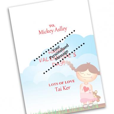 Boy For Girl Custom Love Card Personalized