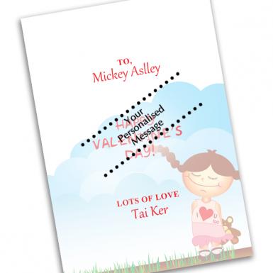 Boy For Girl Custom Love Card Personalized