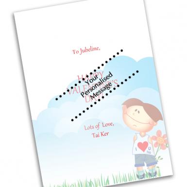 Girl For Boy Love Custom Valentine Card
