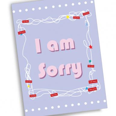 I'm Sorry Apology Scribble Custom Card