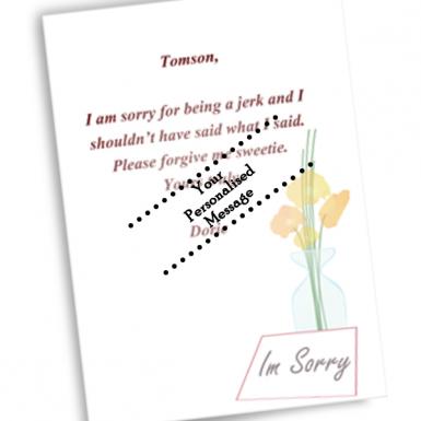 Deeply Really Sorry Custom Apology Card