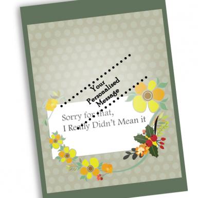 Flowery Floral Apology Card